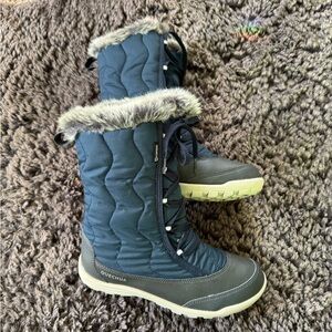 Quechua Women's Winter Boots - Dark Blue and Gray